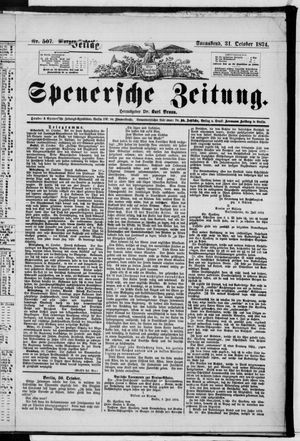 Spenersche Zeitung vom 31.10.1874