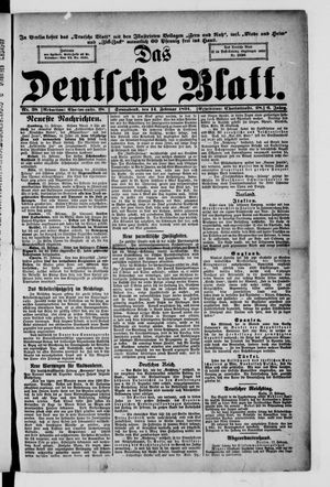 Das deutsche Blatt vom 14.02.1891