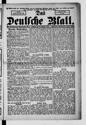 Das deutsche Blatt vom 17.02.1891