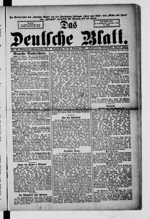 Das deutsche Blatt on Feb 19, 1891