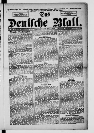 Das deutsche Blatt vom 21.02.1891