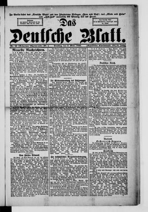 Das deutsche Blatt vom 03.03.1891