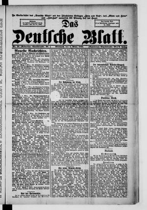 Das deutsche Blatt vom 04.03.1891