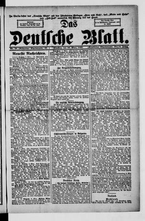 Das deutsche Blatt vom 10.03.1891