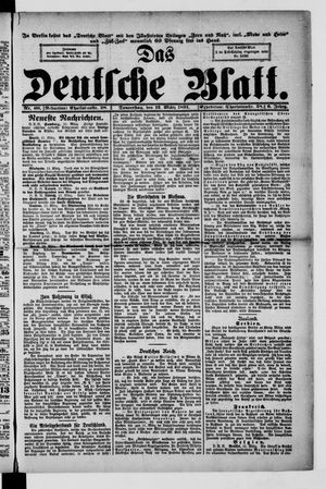Das deutsche Blatt vom 12.03.1891