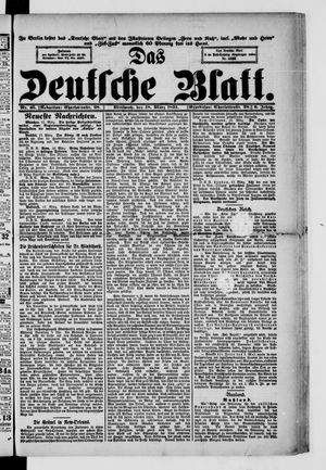 Das deutsche Blatt vom 18.03.1891