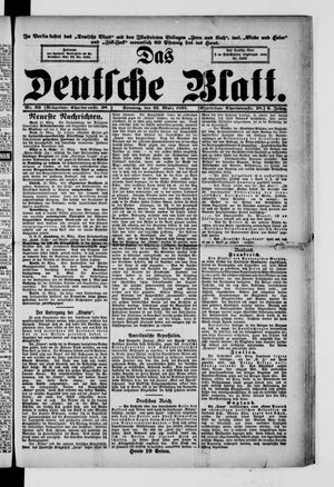 Das deutsche Blatt vom 22.03.1891