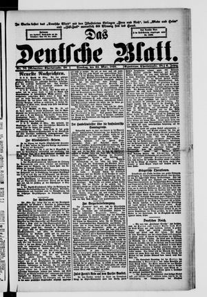 Das deutsche Blatt vom 24.03.1891