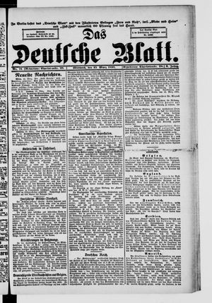 Das deutsche Blatt on Mar 25, 1891