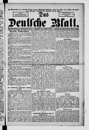 Das deutsche Blatt vom 07.04.1891