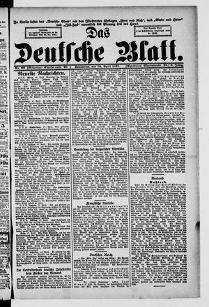 Das deutsche Blatt vom 18.04.1891