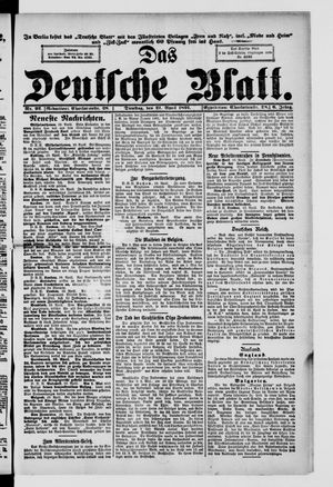Das deutsche Blatt vom 21.04.1891