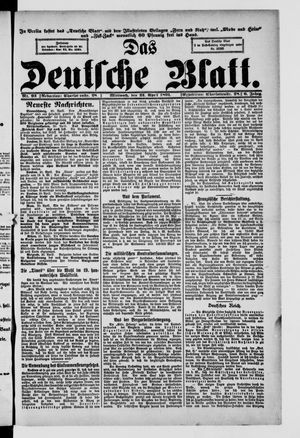 Das deutsche Blatt vom 22.04.1891