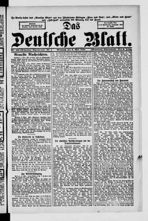 Das deutsche Blatt vom 06.05.1891