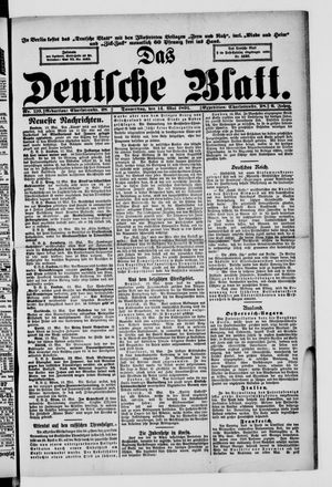 Das deutsche Blatt vom 14.05.1891