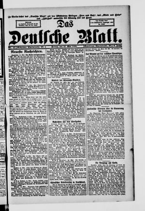 Das deutsche Blatt vom 15.05.1891