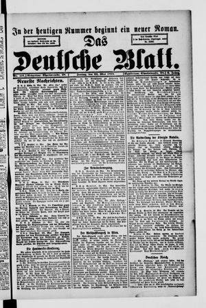 Das deutsche Blatt vom 22.05.1891
