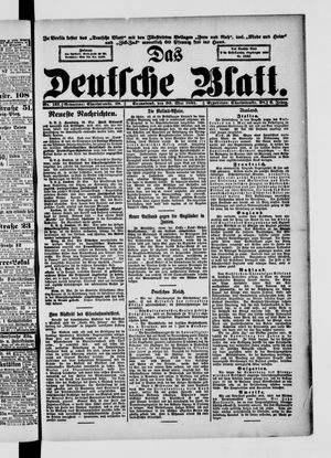 Das deutsche Blatt on May 30, 1891