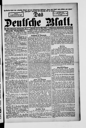 Das deutsche Blatt vom 31.05.1891