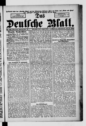 Das deutsche Blatt vom 03.06.1891