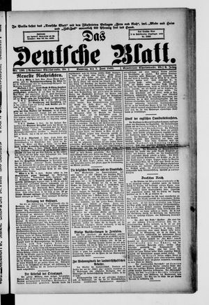Das deutsche Blatt vom 07.06.1891