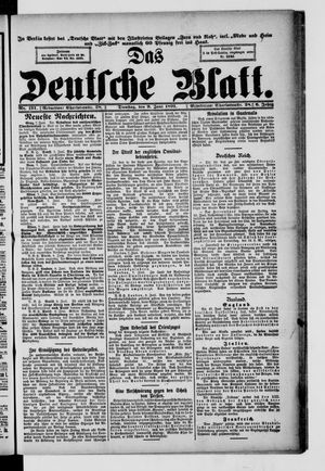 Das deutsche Blatt vom 09.06.1891