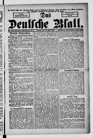 Das deutsche Blatt vom 19.06.1891