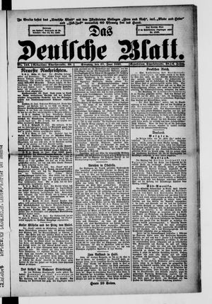 Das deutsche Blatt vom 21.06.1891