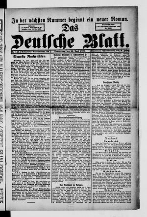 Das deutsche Blatt on Jun 25, 1891