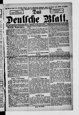 Das deutsche Blatt on Jun 28, 1891