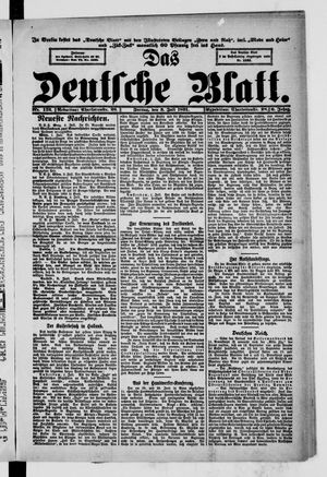 Das deutsche Blatt vom 03.07.1891