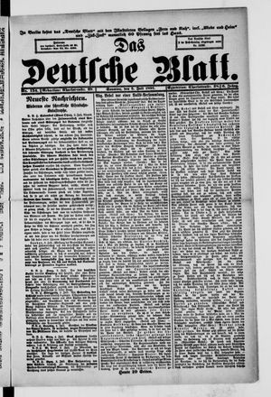 Das deutsche Blatt vom 05.07.1891