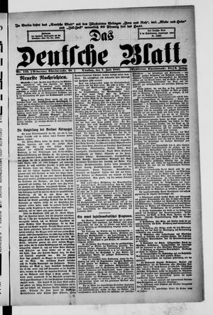 Das deutsche Blatt vom 07.07.1891