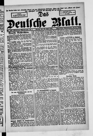 Das deutsche Blatt on Jul 10, 1891