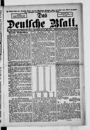 Das deutsche Blatt vom 11.07.1891