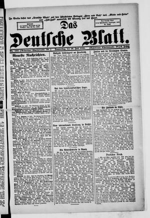 Das deutsche Blatt vom 16.07.1891