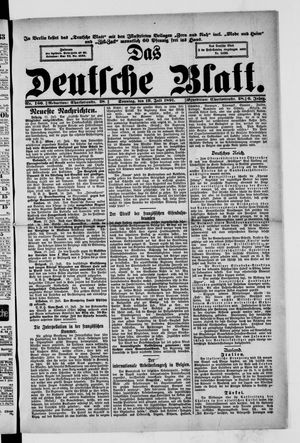Das deutsche Blatt on Jul 19, 1891