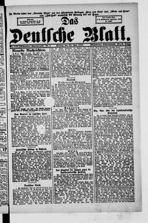 Das deutsche Blatt vom 24.07.1891