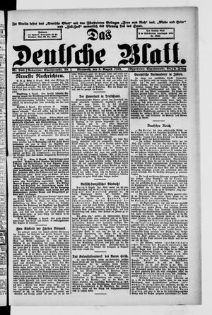Das deutsche Blatt vom 05.08.1891
