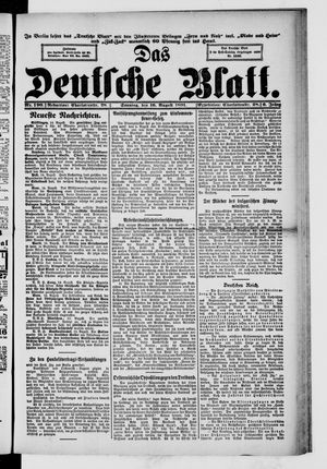 Das deutsche Blatt vom 15.08.1891