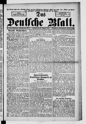 Das deutsche Blatt vom 21.08.1891