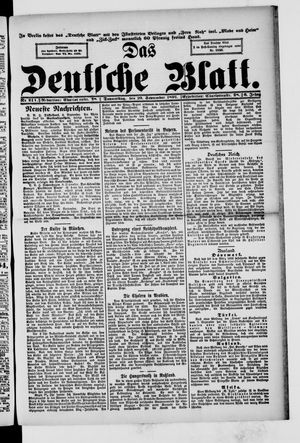 Das deutsche Blatt vom 10.09.1891