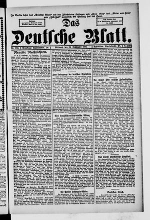 Das deutsche Blatt vom 16.09.1891