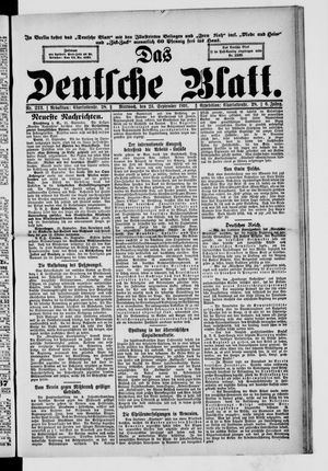 Das deutsche Blatt vom 23.09.1891