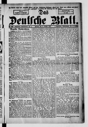 Das deutsche Blatt vom 02.10.1891