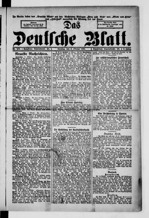 Das deutsche Blatt vom 05.10.1891