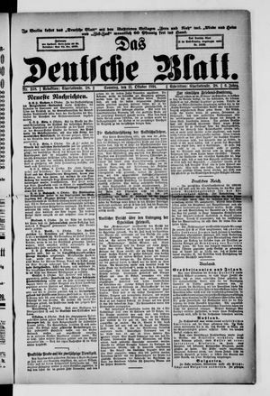 Das deutsche Blatt vom 11.10.1891