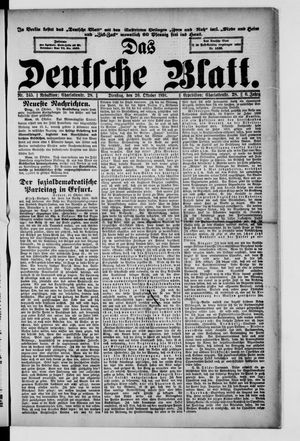 Das deutsche Blatt vom 20.10.1891