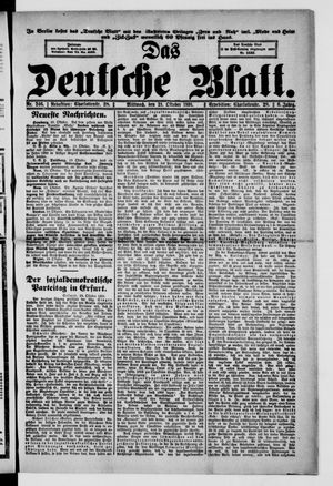Das deutsche Blatt vom 21.10.1891