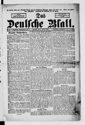 Das deutsche Blatt vom 03.01.1892